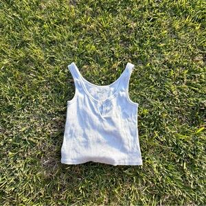 John Galt “Notched V-Neck Tank Top”